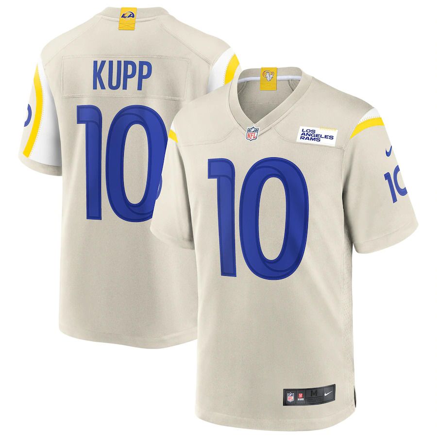 Men Los Angeles Rams #10 Cooper Kupp Nike Bone Game NFL Jersey->los angeles rams->NFL Jersey